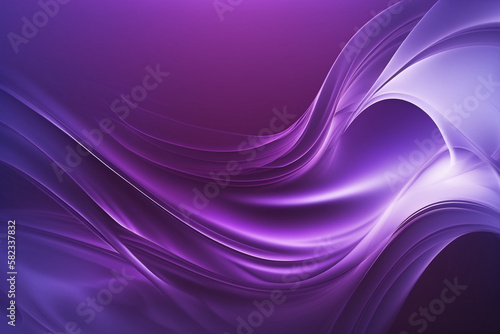 Abstract purple background with smooth waves for your project, Generative AI 