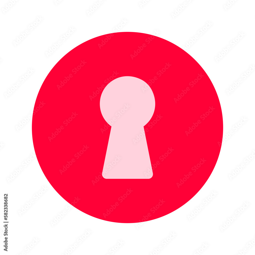 Keyhole icon. Vector isolated illustration Keyhole icon. Vector isolated illustration