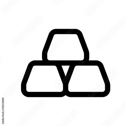 Editable gold bars vector icon. Part of a big icon set family. Finance, business, investment, accounting. Perfect for web and app interfaces, presentations, infographics, etc