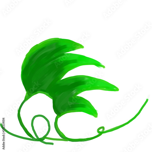 leaf with drops