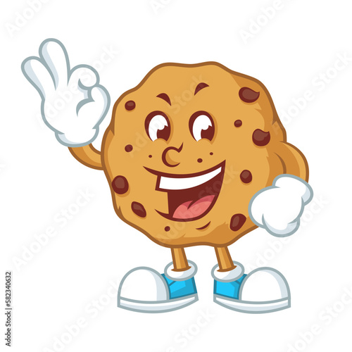 illustration of a cookies with smile
