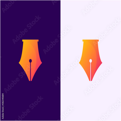 Awesome Pen Premium Logo Vector