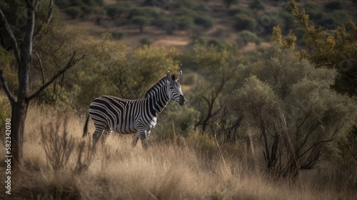 Zebra in the Wild. Generative AI.