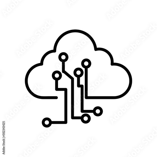 Internet of things vector icon, flat vector illustration for web site or mobile app.eps