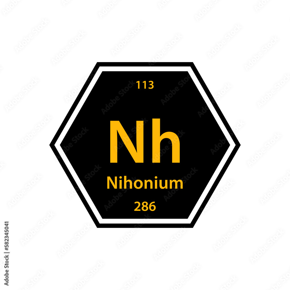 Obraz premium Periodic table gold icon vector logo design template