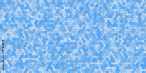 Random modern blue mosaic marble background texture. Vector illustration. Futuristic abstract banner. 