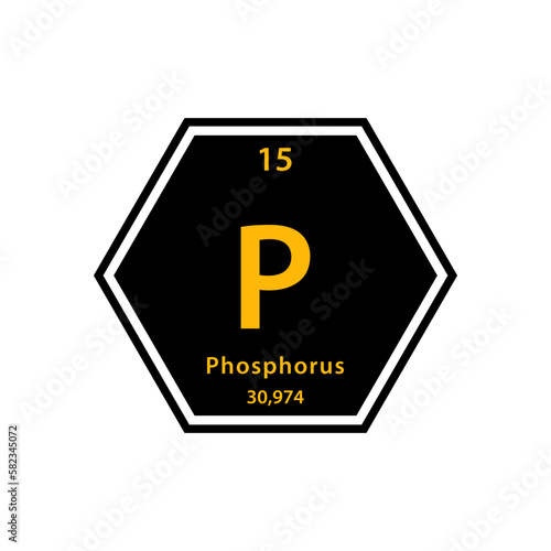 Periodic table gold icon vector logo design template