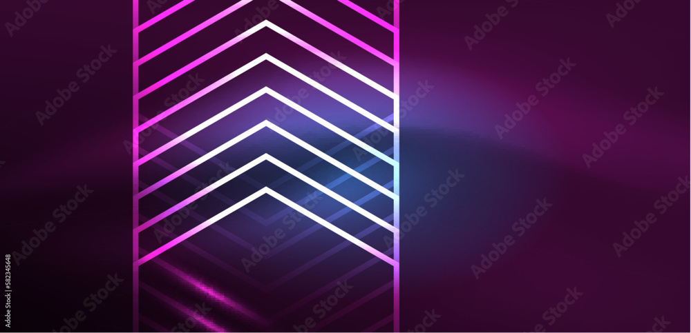 Abstract background techno neon hexagons. Hi-tech vector illustration for wallpaper, banner, background, landing page, wall art, invitation, prints, posters Abstract background techno neon hexagons. Hi-tech vector illustration for wallpaper, banner, background, landing page, wall art, invitation, prints, posters