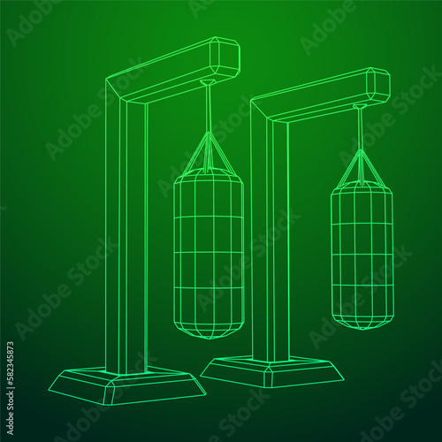 Punching bag for training boxing power punch