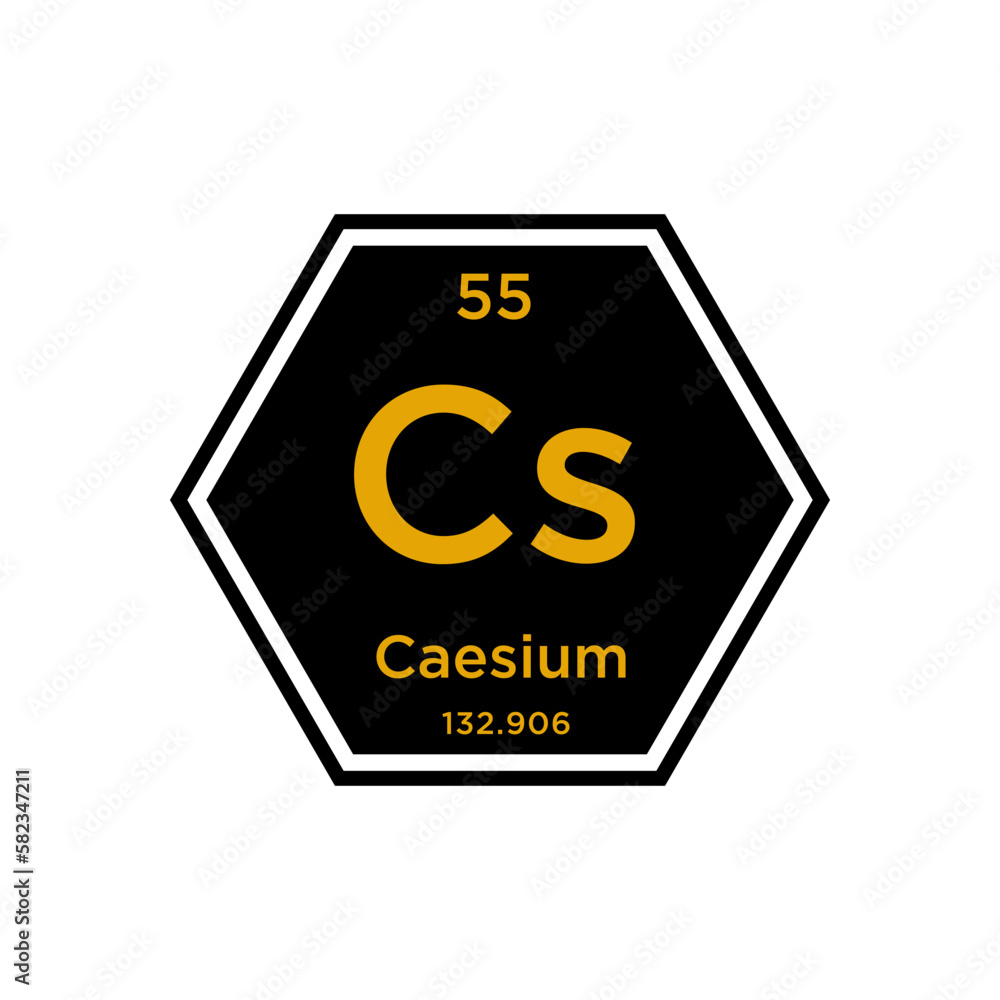 Periodic table gold icon vector logo design template Periodic table gold icon vector logo design template