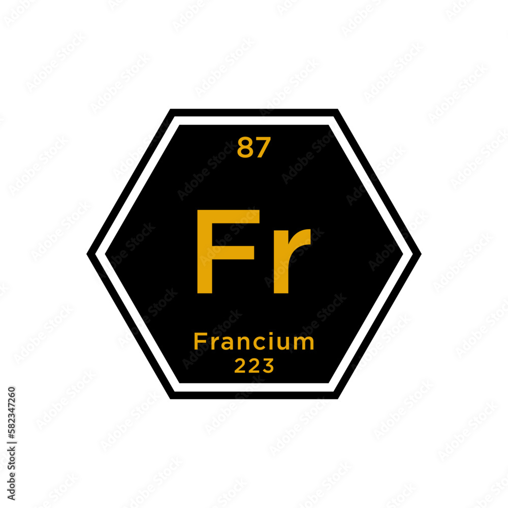 Obraz premium Periodic table gold icon vector logo design template