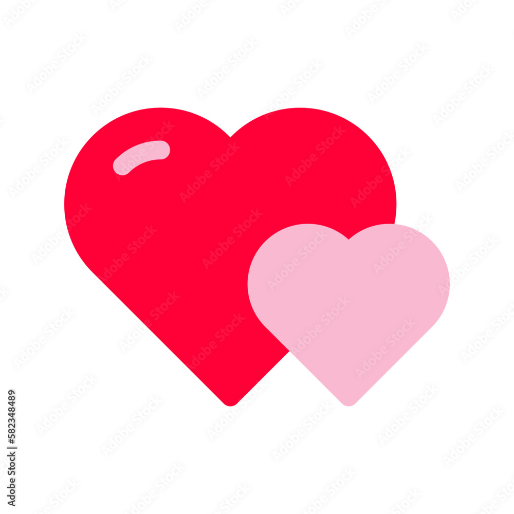 Hearts icon. Vector isolated illustration
