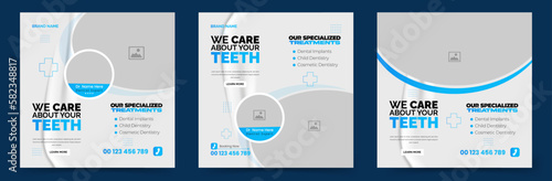 Healthcare social media post for hospital clinic promotion
