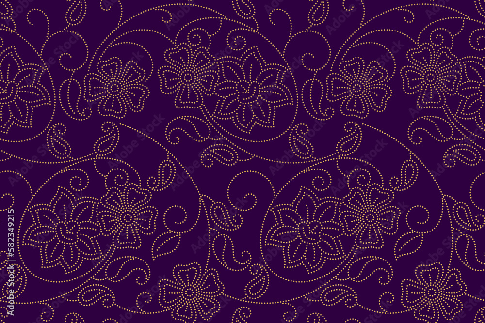 traditional textile design outline pattern print traditional textile design outline pattern print