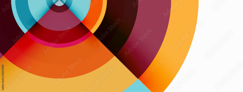 Circles with shadows trendy minimal geometric composition abstract background Circles with shadows trendy minimal geometric composition abstract background