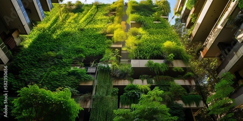 Green Oasis in the City: Vertical Gardens and Green Spaces for Ecological Balance and Harmony in a Futuristic Urban Environment