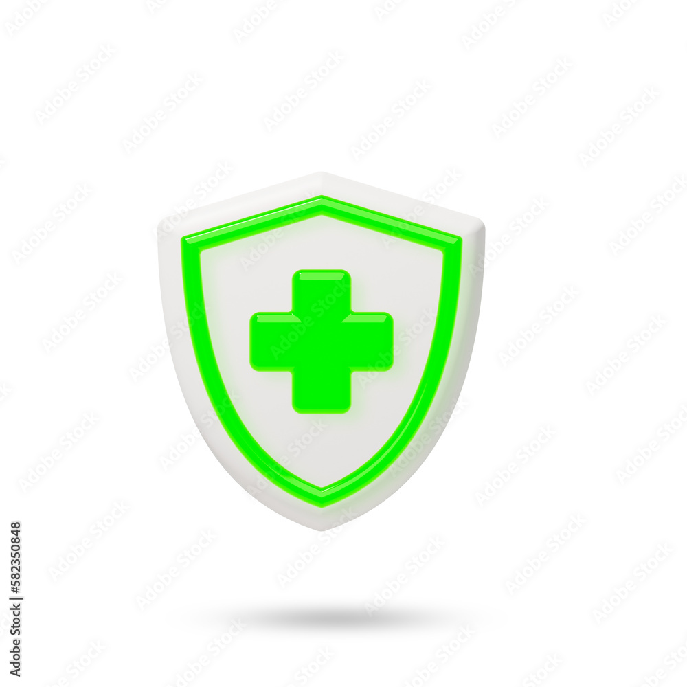 Obraz premium Green safety and health signs