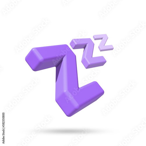 Purple symbol icon representing sleep