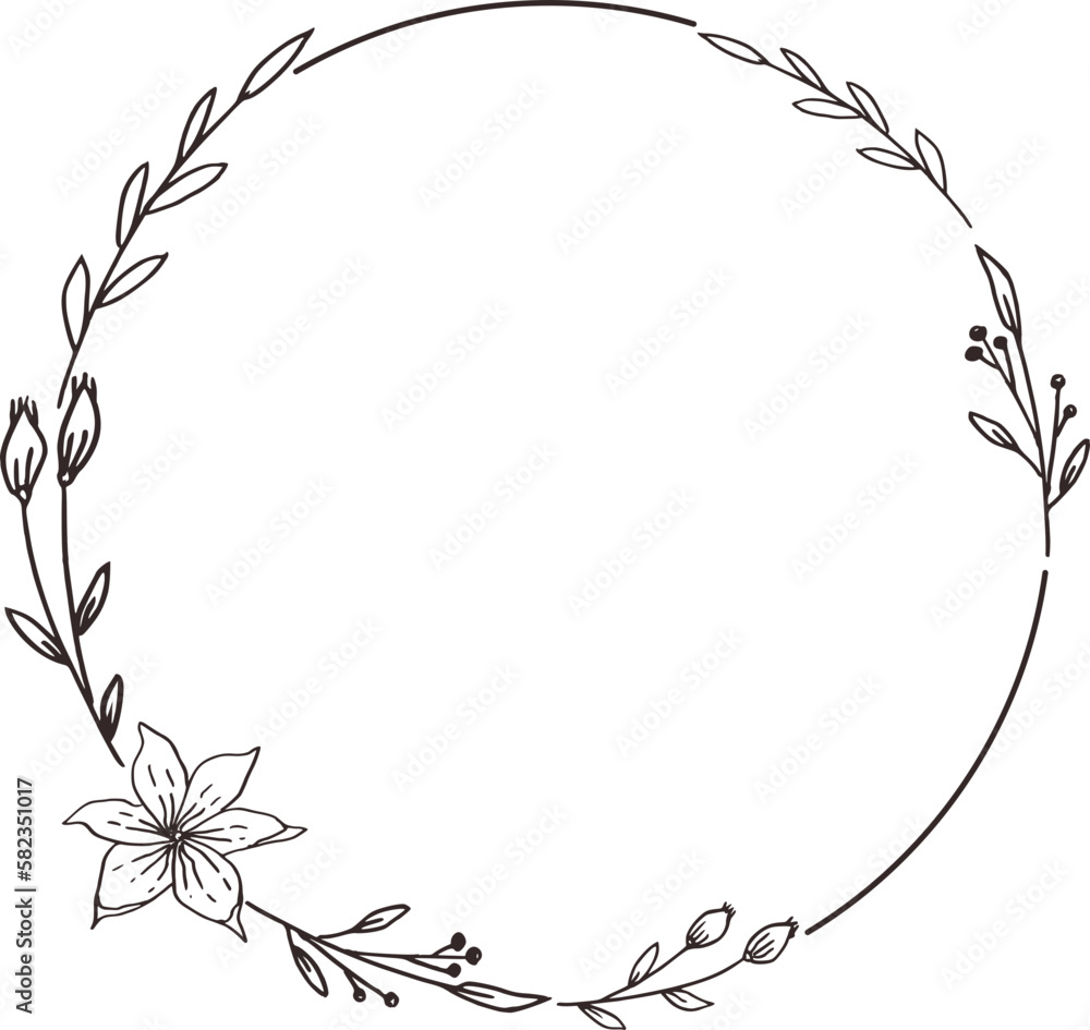 Simple Floral Frame