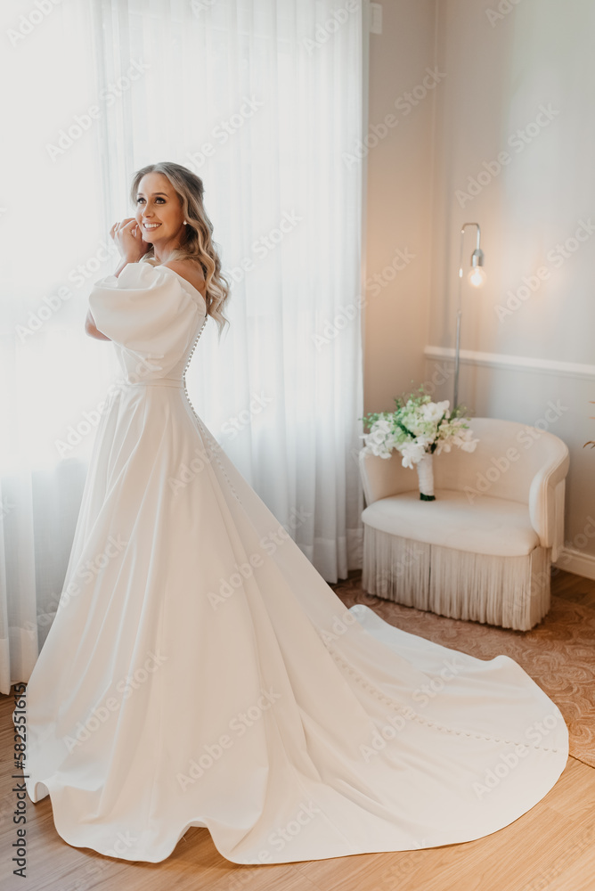 beautiful woman getting ready for her wedding beautiful woman getting ready for her wedding