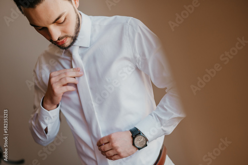 man on his wedding day