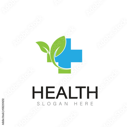 Medical Cross and Health Pharmacy Logo Vector Template