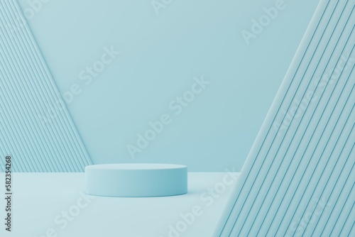 Pastel 3d mockup scene with clear lighting on background. 3d pedestal podium ...