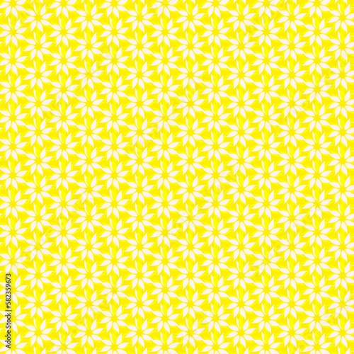 Print yellow floral pattern