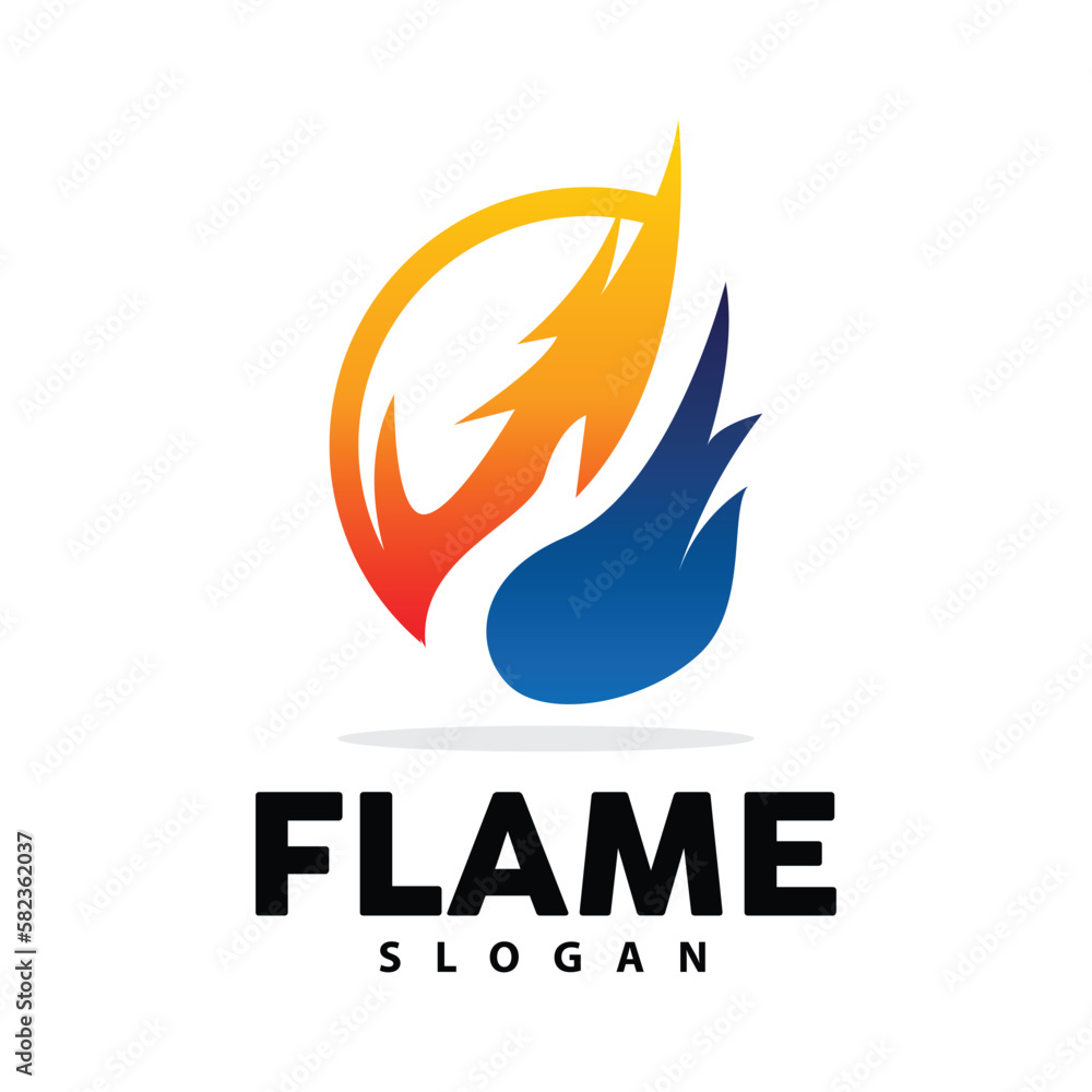 Red Flame Logo, Burning Heat Fire Vector, Fire Logo Template Icon Design Red Flame Logo, Burning Heat Fire Vector, Fire Logo Template Icon Design