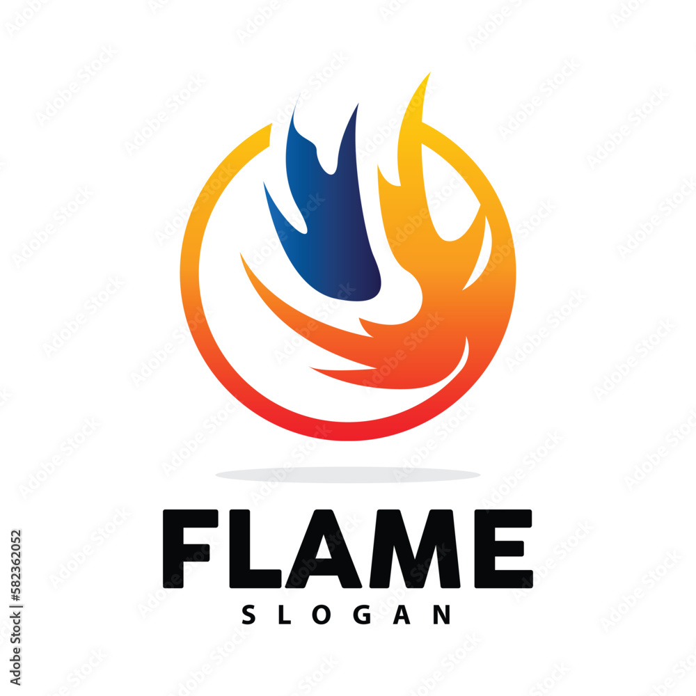 Red Flame Logo, Burning Heat Fire Vector, Fire Logo Template Icon Design Red Flame Logo, Burning Heat Fire Vector, Fire Logo Template Icon Design