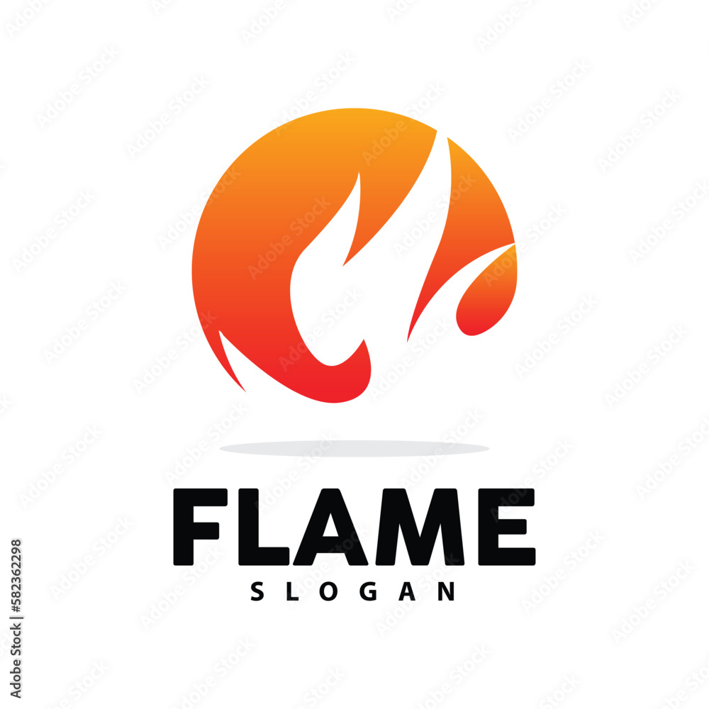 Red Flame Logo, Burning Heat Fire Vector, Fire Logo Template Icon Design Red Flame Logo, Burning Heat Fire Vector, Fire Logo Template Icon Design