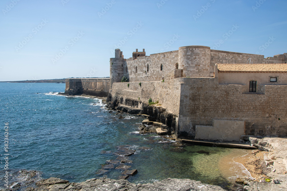 Maniace castle in Syracuse, Sicily