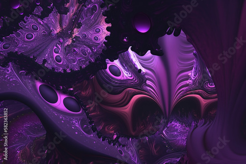 Abstract purple dreaming background.  Generative AI. © Inge