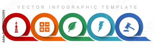 Fuel and energy icon set, miscellaneous icons such as oil and gas, calculator, leaf, bolt and auction for webdesign and mobile applications, flat design infographic vector template in eps 10