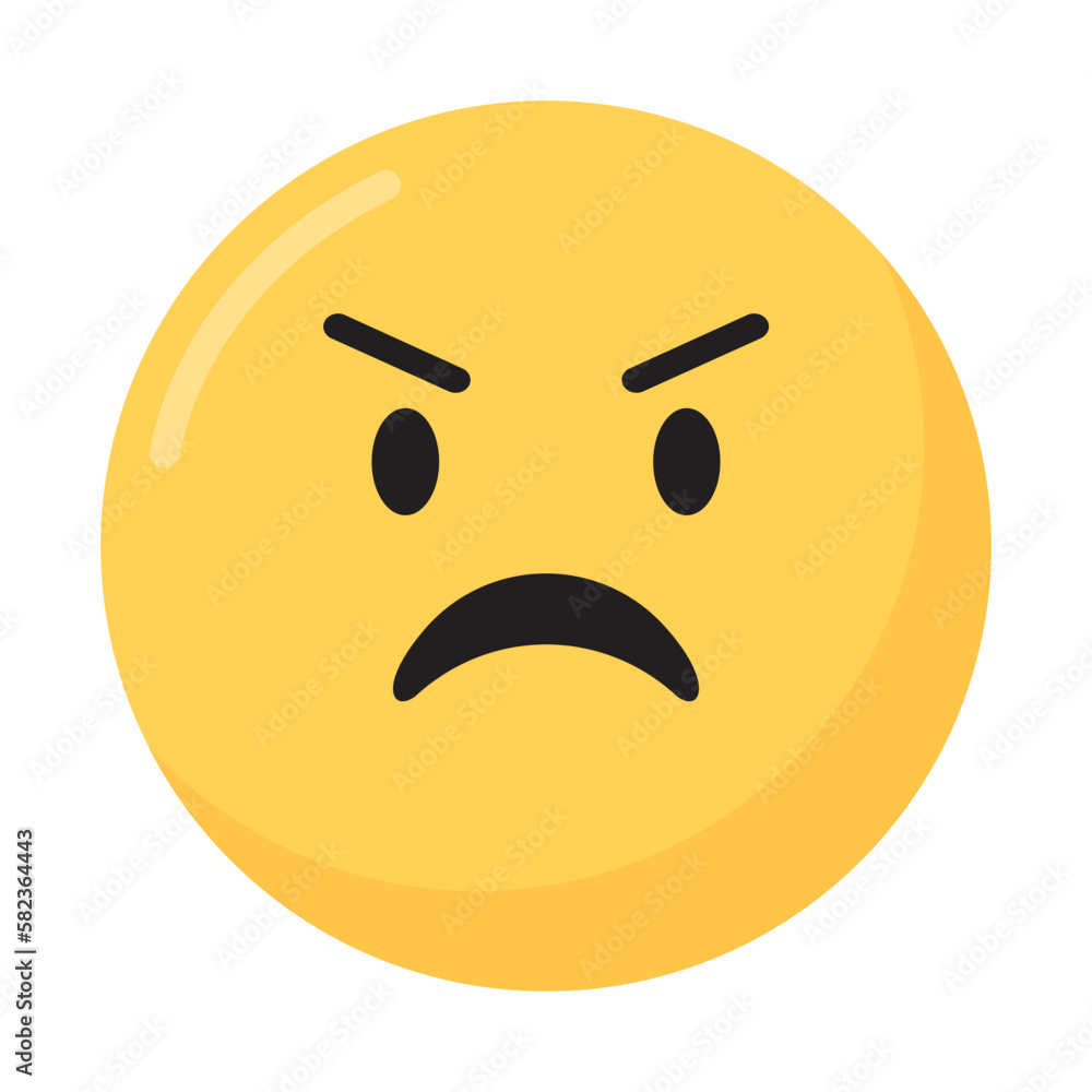 Fototapeta premium Emoji Flat Illustration