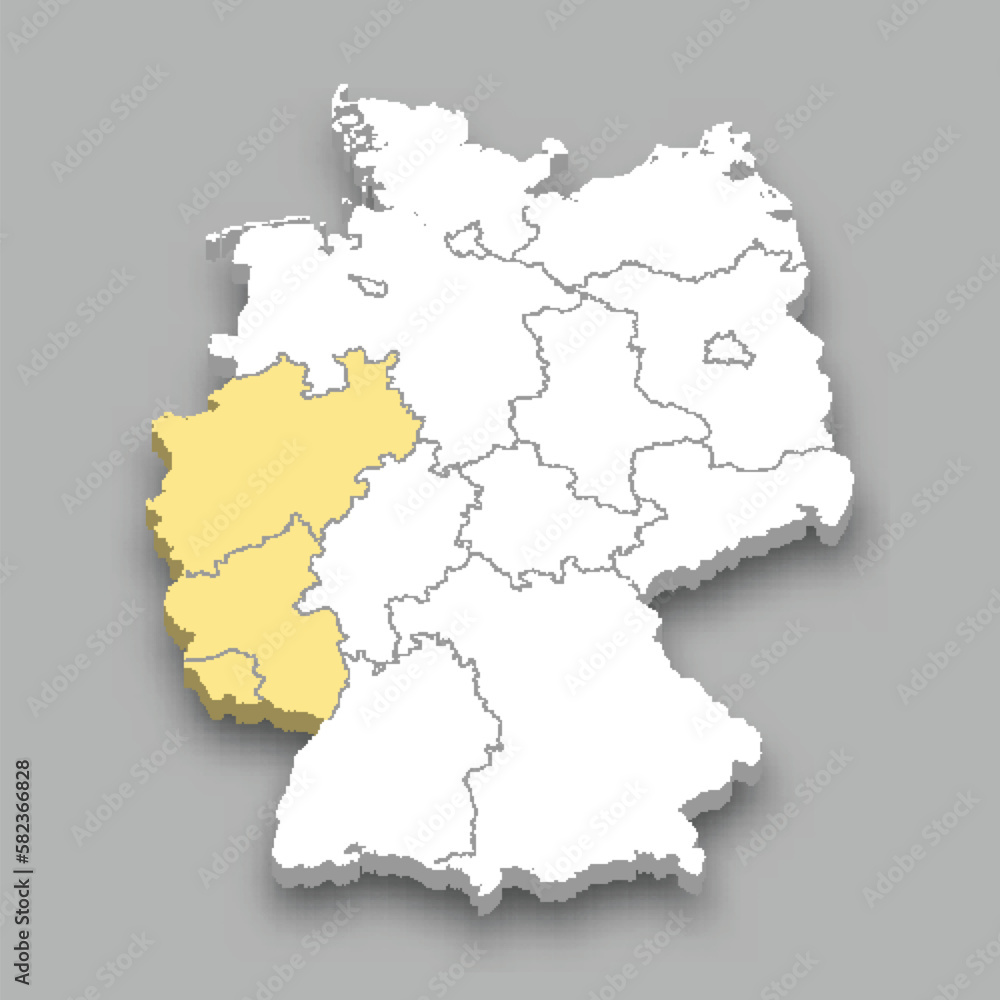 Western region location within Germany map