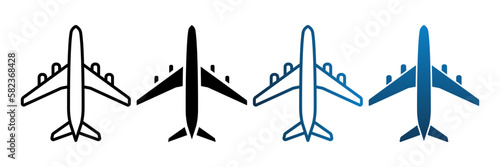Flight icon. airplane sign for mobile concept and web design. vector illustration