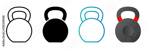 Kettlebell icon. sign for mobile concept and web design. vector illustration