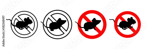 No Rats icon. sign for mobile concept and web design. vector illustration
