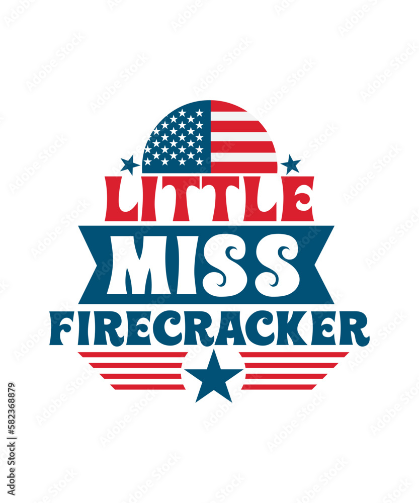 Little Miss Firecracker SVG Little Miss Firecracker SVG