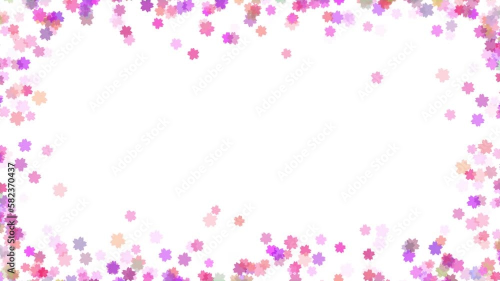 cherry blossom loop background material cherry blossom loop background material