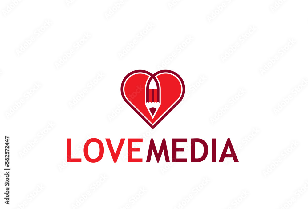 LoveMedia Logo Template