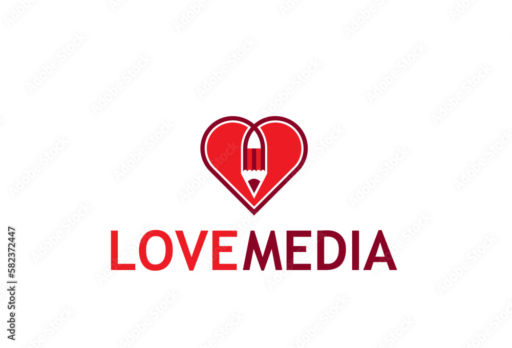 LoveMedia Logo Template LoveMedia Logo Template