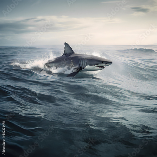 shark in the ocean © Christopher