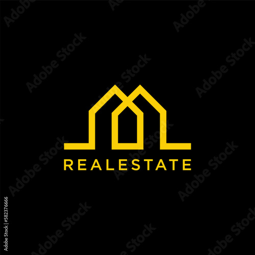 Real estate building logo identity