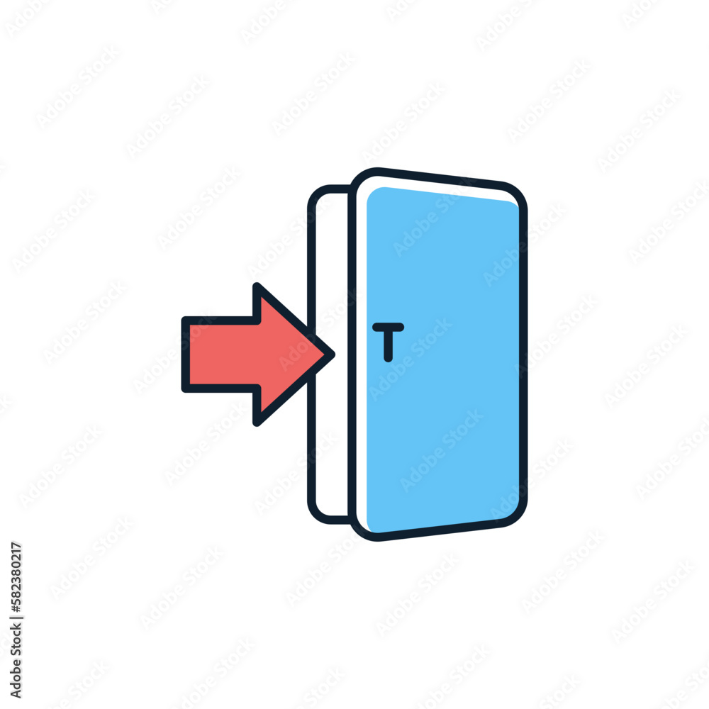 Strategy Exit icon in vector. Illustration Strategy Exit icon in vector. Illustration
