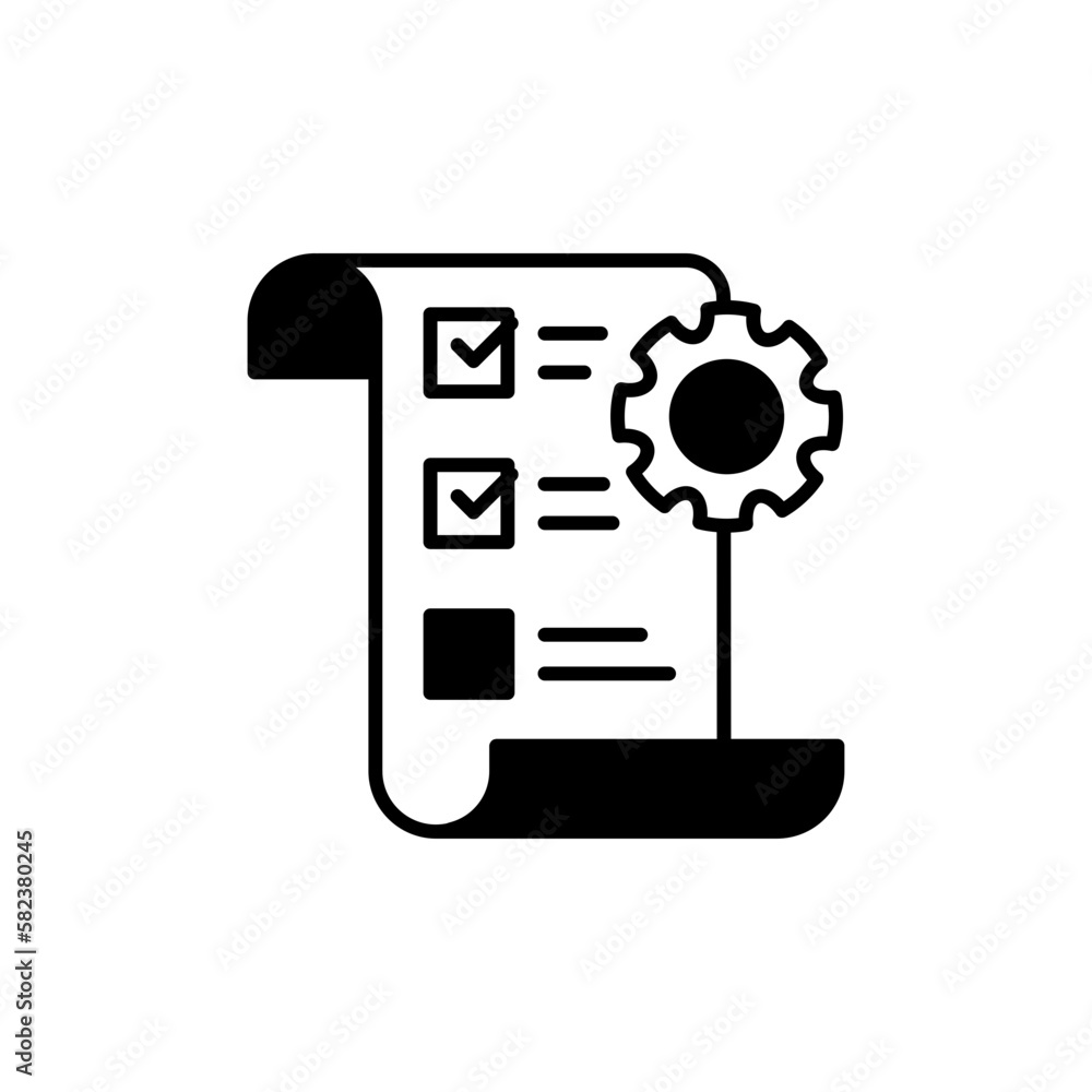 Execution icon in vector.  Illustration