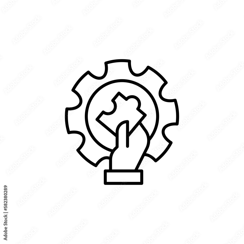 Solution icon in vector. Illustration Solution icon in vector. Illustration