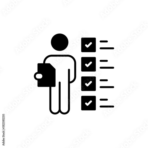 Personal Assessment icon in vector.  Illustration