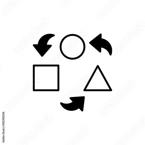 Dependencies icon in vector.  Illustration